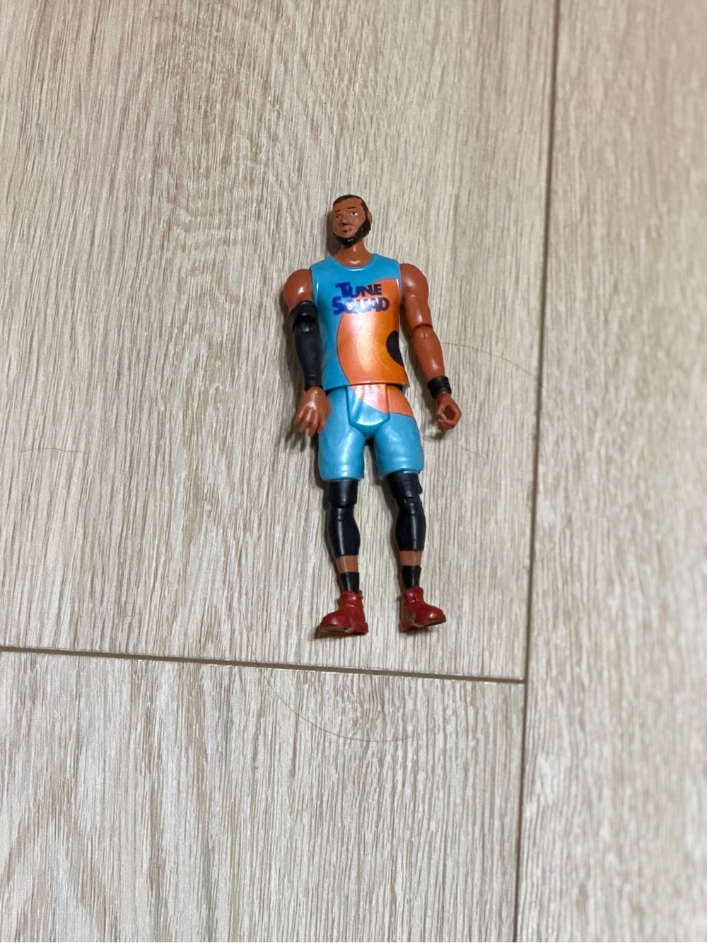 Warner Bros. Tune Squad Blue & Orange Basketball Figure with Red Shoes